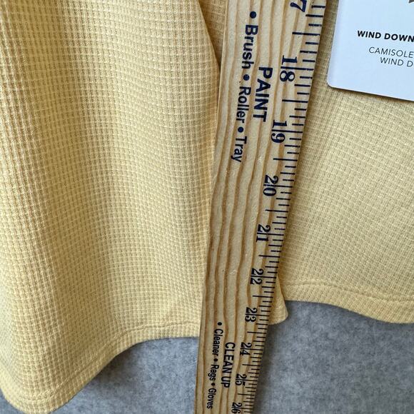 NWT Athleta Outfit Cami & Shorts Womens Small Wind Down Yellow Athleisure Lounge - Picture 9 of 13